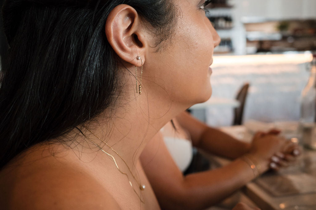 Drop Down Laser Cut Earrings